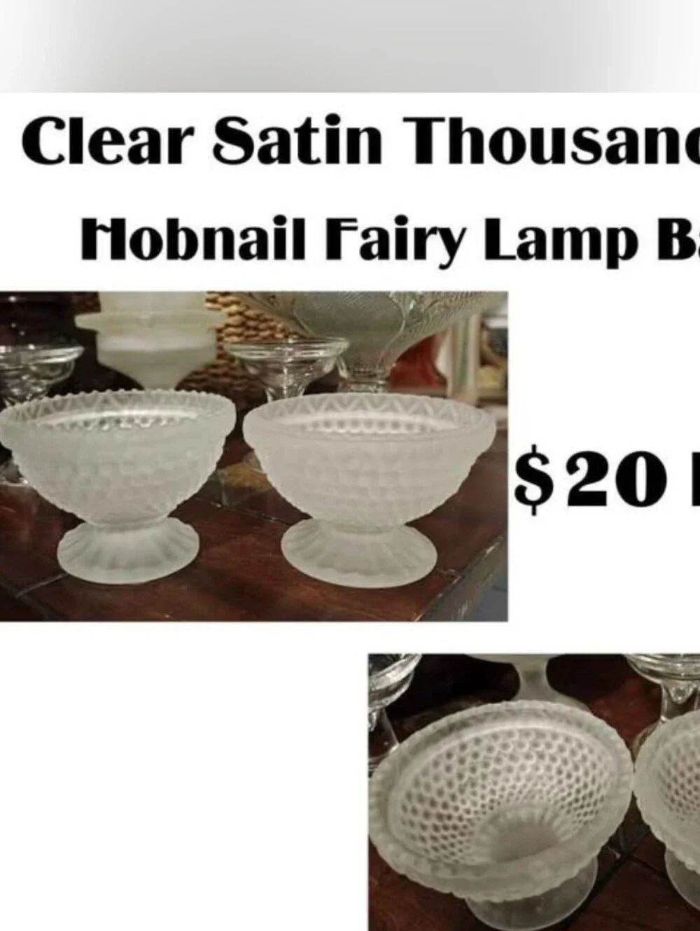 Vintage Fairy Lamp Parts